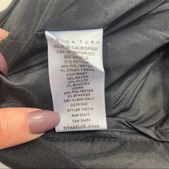 Trina Turk gold metallic weave ankle pants. 2 - Picture 8 of 11